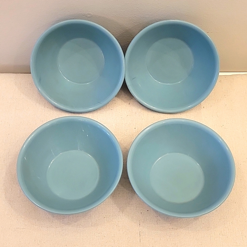Vintage Spaulding Melamine blue bowls 4 pieces